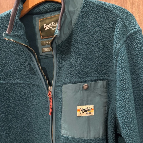 Howler Bros Chisos Fleece Jacket Sherpa Medium Teal - Picture 5 of 12